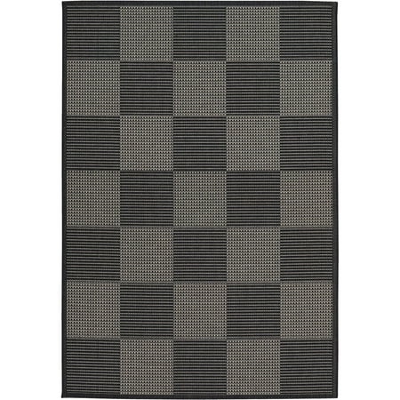 Couristan Tides Concord Rug, Black/Grey