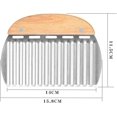 thumbnail image 2 of Potato Slicing Knife, Wavy Blade Knife, Wave French Fries Slicer, Wavy Blade Potato Stainless Steel Cutter French Fries Kitchen Tools for Vegetable, Fruit and Waffle, 2 of 5