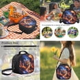 thumbnail image 6 of Garronmavis Kids Boys Backpack with Lunch Box, 4-Piece Set Includes Backpack, Lunch Bag, Pencil Case, Water Holder Case, Lightning Tiger Large Capacity School Backpack with Front Pocket, 6 of 8