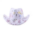 thumbnail image 2 of Womens Christmas Cowboy Hat Jazz Hat Glitter Snowflake Holiday Party Hat, 2 of 3