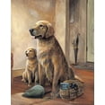 thumbnail image 2 of Manning, Ruane 26x32 Black Ornate Wood Framed with Double Matting Museum Art Print Titled - Trail Buddies, 2 of 4