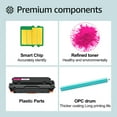 thumbnail image 6 of greencycle Compatible Toner Cartridge Replacement for HP 414X W2023X (With Chip) to use in Color Pro MFP M479fdw M479fdn M454dw M454dn M479dw M455dn M479 M454 Printer - 4 Pack W2023X, Magenta, 6 of 8