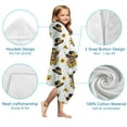 thumbnail image 7 of White Highland Cow Sunflower Hat Pattern Hooded Bath Towel，50"x30" for Ages 3 To 12 Kids, Quick Dry Lightweight Soft Microfiber Hood Beach Towel Cover Up for Kids, 7 of 7