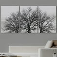 thumbnail image 2 of wall26 - 3 Piece Canvas Wall Art - Trees in Winter Gray Landscape - Modern Home Art Stretched and Framed Ready to Hang - 16"x24"x3 Panels, 2 of 5