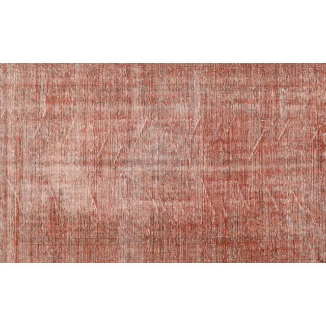 Ahgly Company Machine Washable Indoor Rectangle Traditional Grapefruit Red Area Rugs, 4' x 6'