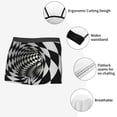 thumbnail image 3 of Balery 3D Vortex Illusion Calzoncillos bóxer para hombre, ropa interior de algodón suave y transpirable con cinturilla de nailon-X-Large, 3 of 5