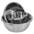 thumbnail image 3 of Colador De Lavado De Arroz 3 Unids/set Filtro De Tamiz De Acero Inoxidable, 3 of 8