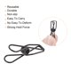 thumbnail image 4 of Uxcell Clips de alambre metálico pequeños de 1" multiusos, abrazaderas para bolsas, negro, 25 unidades, 4 of 5