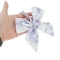 thumbnail image 4 of Unique Bargains 1 Pc Trendy Bow Scarf Letter T Handbag Charm Decorative Keychain Blue Purple, 4 of 5