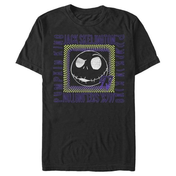 Men's The Nightmare Before Christmas Jack Skellington Pumpkin King '93  Graphic Tee Black Small