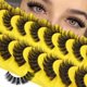 thumbnail image 2 of Pestañas postizas ALICE Cat Eye Russian de visón sintético, 8 pares, 2 of 9