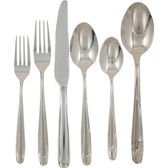 Ginkgo Madison-Mirror Finish 18/10 Stainless 43 Piece Set