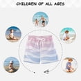 thumbnail image 6 of FORMRS Boys Swim Trunks Quick Dry Mesh Liner Boardshorts Sizes XS-XL, Light Blue Gradient, 6 of 7
