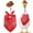 E, variant on Halloween Goose Clothes Western Cowboy Porch Goose Outfits For 17-23 Inch Cement Statue Cloth Cowboy Hat With Bandana Scarf,Garden Yard Decoration