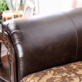 thumbnail image 4 of Furniture of America Eli Faux Leather Tufted Sofa in Tan Brown, 4 of 6