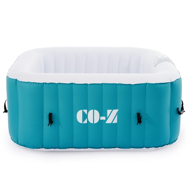 CO-Z 5ft Inflatable Hot Tub Pool 2-4 Persons With Massage Jets and All Accessories Green