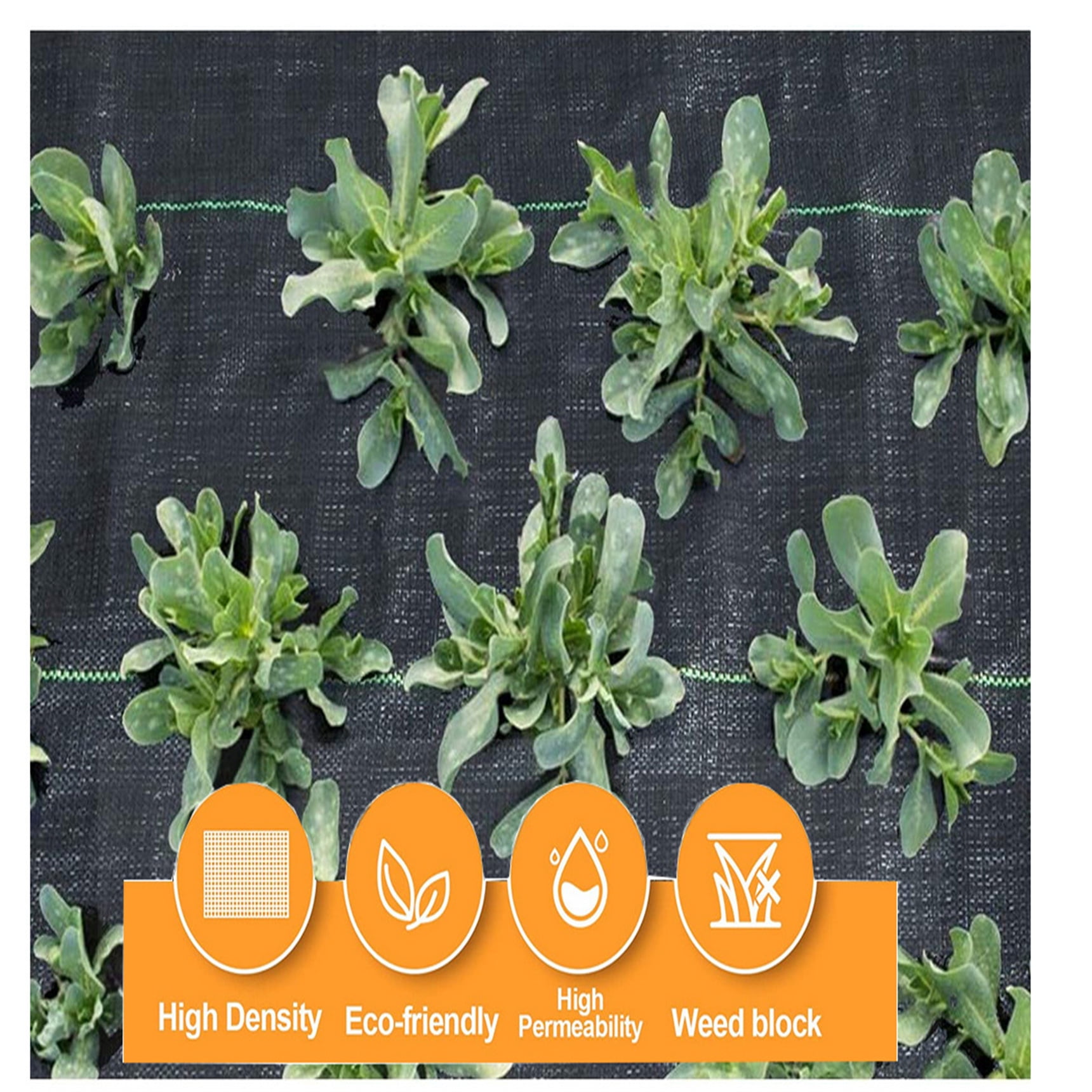 Garden Weed Barrier Landscape Fabric 4FT*150FT Barrier Ground Cover