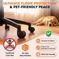 thumbnail image 2 of Vyrox Mid-Back Mesh Office Chair Set of 2, Ergonomic Desk Chair with Lumbar Support, Adjustable Swivel Task Chair for Home Office, Orange, 2 of 7