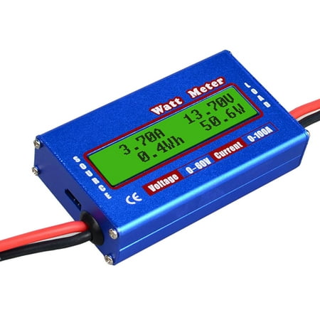 

Anself RC Watt Meter 100A Power Analyzer Digital LCD Balance Battery Voltage Checker