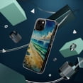 thumbnail image 4 of DistinctInk Hybrid (Acrylic / TPU) Clear Slim Fit Case for Apple iPhone 12 MINI (5.4" Screen) - Title: Serene Shoreline: A Beach Oasis, 4 of 8