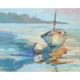 thumbnail image 2 of Forst, Beth A. 32x26 White Modern Wood Framed Museum Art Print Titled - Monhegan Island Taxi, 2 of 4
