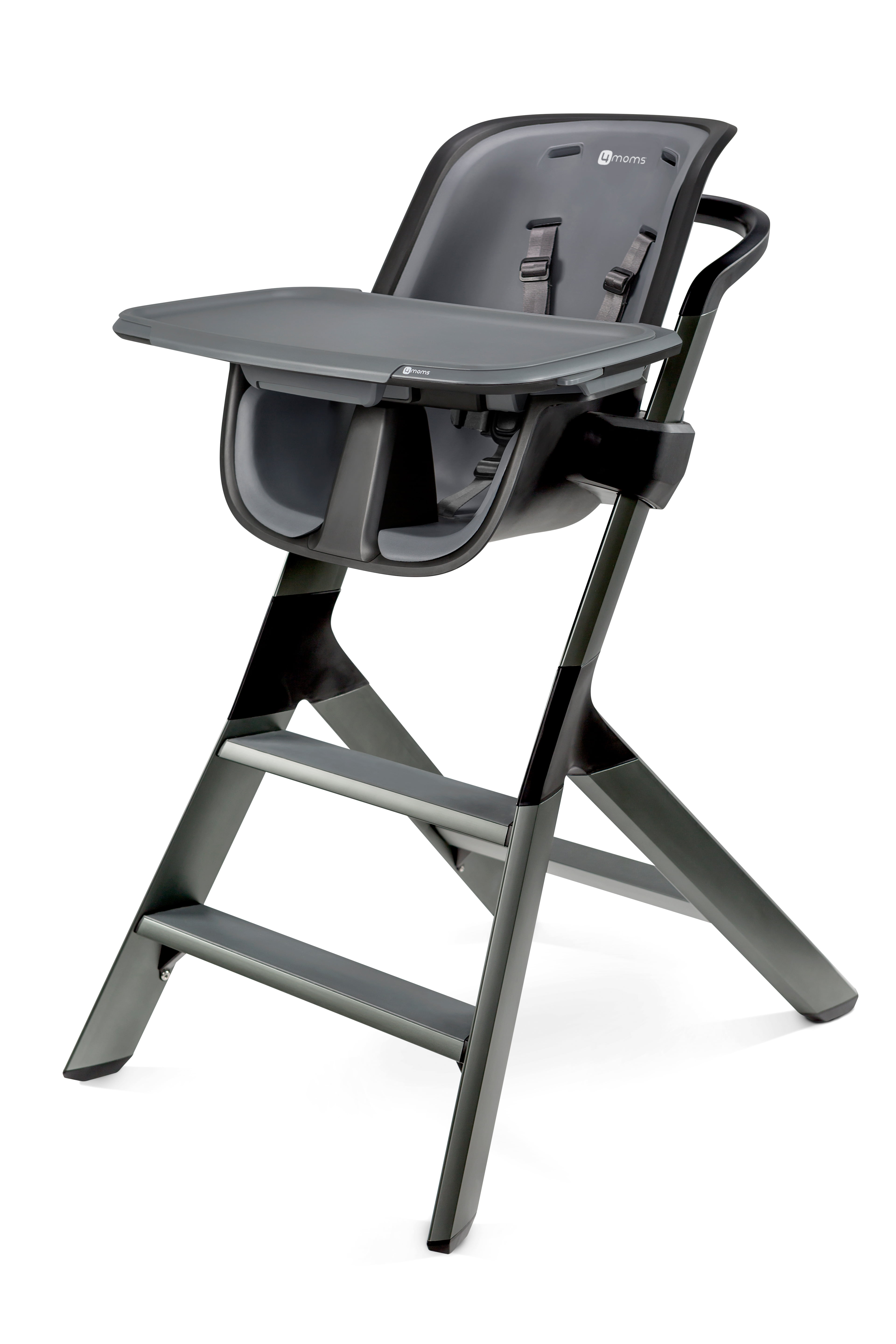4moms High Chair with Tray, Black/ Grey