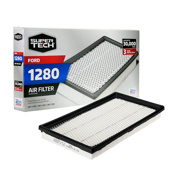 Super Tech 1280 Engine Air Filter, Replacement Filter for Ford Fits select: 1988-1994 FORD RANGER, 1991-1994 FORD EXPLORER