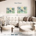 thumbnail image 3 of Elephant Stock Marine Layer Palms Wall Art - Horizontal Canvas Wall Art - Living Room Wall Decor - Beach Canvas - Blue And Green Decor By Silvia Vassileva - 36" x 24", 3 of 4