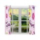 thumbnail image 3 of ABPHQTO Cortina de ventana de princesa pequeña Cortina de cocina 65x90 cm (Dos piezas), 3 of 3