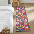 thumbnail image 3 of Yayeee Runner Rug for Bedroom 2'x6' Machine Washable Hallway Non Slip Mat, Red Whimsical Floral, 3 of 8