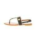 thumbnail image 2 of Victoria K Women's Denim and Pearls Sandals, 2 of 4