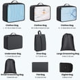 thumbnail image 2 of 9 Set Packing Cubes for Travel, Travel Packing Organizers for Suitcase, Packing Cubes Luggage Organizer for Travel Essentials, Organizer Bag Travel Organizer, 2 of 6