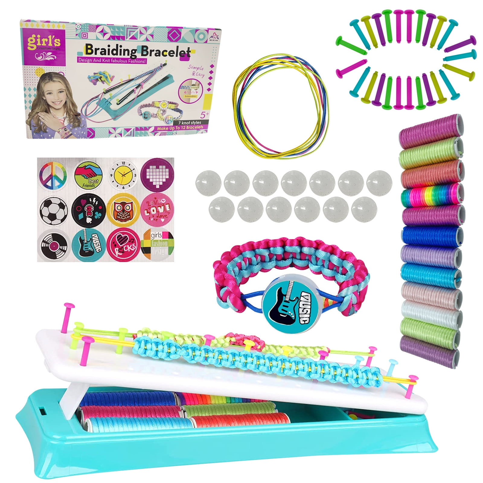 Bracelet Making Kit, DIY Friendship Bracelets Kits Toys for 6-12 Year ...