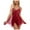 Red, variant on Tnhcen Bodysuits for Women Bridal Lingerie Set Erotic Lingerie V-Neck Mesh Sexy Lace Halter Nightgowns Plus Size Chemise Lingerie