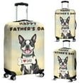 thumbnail image 2 of Cute Boston Terrier Loves Dad Happy Father's Day Travel Luggage Cover Gentleman Dog Lover Gifts Suitcase Dust Protective Decor - 12008, 2 of 5