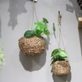 thumbnail image 5 of Hanging Planter Basket Jute Rope Plant Hangers Hand Woven Storage Flower Pot, Indoor Boho Hanging Plant for Home Office Yard Decor, 5 of 7