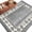 Gray, variant on Vintage Brown Coastal Washable Living Room Rugs 8'x10', Summer Nautical Starfish Shell Coral Low Pile Throw Large Area Rug Non-Slip Sturdy Edge Binding Carpet for Bedroom Dining Room Office