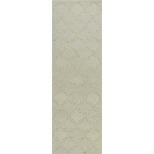 HomeRoots 353534 Tapis en Laine Gris 27 x 45 Po.
