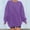 Purple, variant on Womens Sweatshirts Plus Size Long Sleeve Round Neck Casual Sweatshirt Blue 2XL