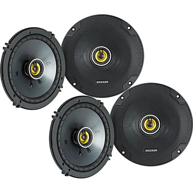 Paquete de altavoces KICKER Four 6.5 serie CS coaxiales de 4 ohmios