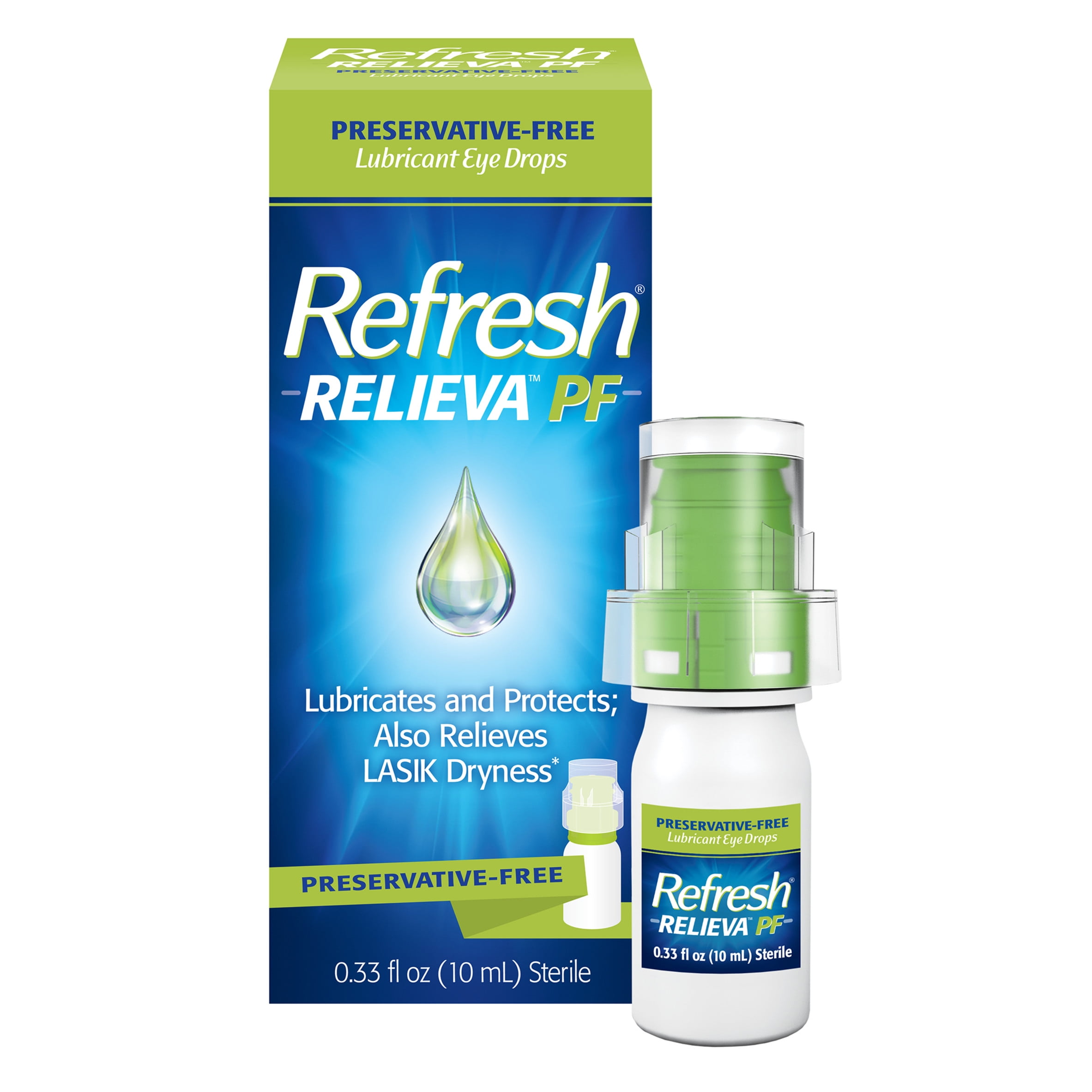 Refresh Relieva Preservative-Free Non-Preserved Tears Lubricant Eye Drops, 10 mL