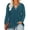GTB3679-Teal Blue, variant on Plus Size Tops Long Sleeve Womens Shirts Fall V Neck Tunics Fashion Loose Fit Tee Winter Blouses Casual Pullovers Solid/Glitter (XL-5XL)