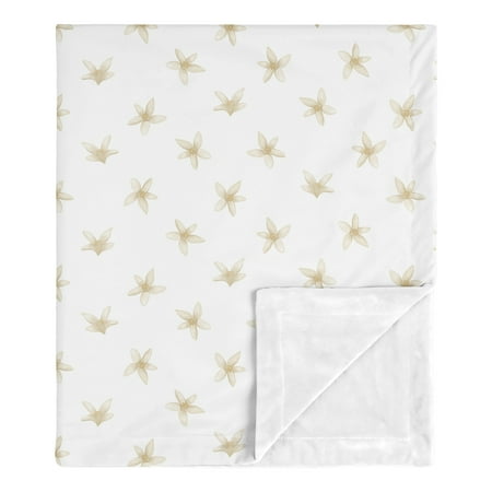 UPC: 0846480087953 | Lemon Floral Blossom Security Baby Blanket by Sweet Jojo Designs