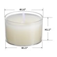 thumbnail image 2 of Velas de té qinxiang 100 unidades sin aroma color marfil, 2 of 7