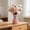 Pink, variant on Lightweight Red Faux Weave Plastic Vase(3.35*6.3 in), Durable Bow-Tied Flower Container, Versatile Decorative Vase for Home, Office & Special Occasions