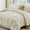 Beige, variant on Queen Comforter Set, 7-Piece Bed in a Bag, Pintuck Bedding Sets for All Season, Includes Comforter, Flat Sheet, Fitted Sheet, Pillowcases and Pillowshams, Cream Yellow