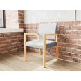 thumbnail image 3 of Pemberly Row Waiting Reception Guest Chair Wood Frame in Gray, 3 of 5