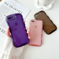 thumbnail image 6 of for iPhone 8 Plus Case,iPhone 7 Plus Case 5.5 inch Cute Clear Love Case Frame Wavy Edge Transparent Full Protective Soft TPU Shockproof Phone Cases Cover for Women Girls,Purple, 6 of 15
