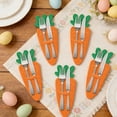 thumbnail image 5 of Lunxisen 18 Pcs Easter Bunny Egg Carrot Party Supplies Table Decoration Cutlery Tray Spring Celebration Holiday Dining, 5 of 8