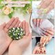 thumbnail image 3 of Uxcell 1600Pcs SS16 Redondo Flatback Cristal 3.8-4.0-mm Piedras de Strass Vidrio Verde Claro, 3 of 7
